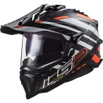 LS2 Explorer Carbon - Edge Black / Fluo Orange